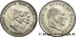 DENMARK 10 Kroner mariage de la princesse Margrethe 1967 Copenhague AU 