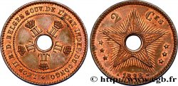BÉLGICA - ESTADO LIBRE DEL CONGO 2 Centimes 1888 