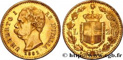 ITALIE 20 Lire Umberto Ier 1882 Rome