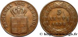 GRECIA 5 Lepta 1838 
