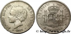 ESPAGNE 5 Pesetas Alphonse XIII 2e type 1892 Madrid