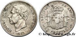 ESPAGNE 2 Pesetas Alphonse XII 1882 