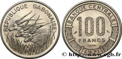 GABON Essai de 100 Francs antilopes type “Banque Centrale” 1971 Paris