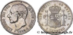 ESPAGNE 5 Pesetas Alphonse XII (1887) 1885 Madrid