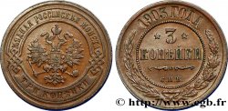 RUSSIE 3 Kopecks aigle bicéphale 1903 Saint-Petersbourg TTB+ 