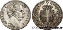 ITALY 5 Lire Humbert Ier 1879 Rome VF 