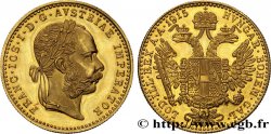 ÖSTERREICH 1 Ducat refrappe moderne François Joseph 1915  fST 