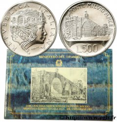 ITALIE 500 Lire 2100 ans de l’édification du pont Milvius 1991 Rome - R