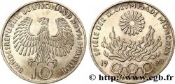 ALEMANIA 10 Mark XXe J.O. Munich - Flamme olympique 1972 Karlsruhe SC 