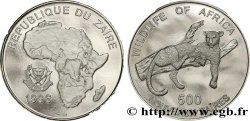 ZAIRE 500 Nouveaux Zaires Afrique / léopard 1996  MS 