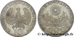 ALEMANIA 10 Mark / XXe J.O. Munich - Flamme olympique 1972 Munich EBC 