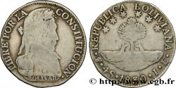 BOLIVIE 4 Soles Bolivar 1830 Potosi TB+ 