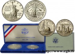 ÉTATS-UNIS D&nbsp;AMÉRIQUE Coffret Liberty Coins Half-Dollar et Dollar Proof 1986 San Francisco - S SPL 
