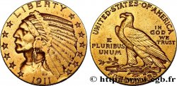 STATI UNITI D&nbsp;AMERICA 5 Dollars or &nbsp;Indian Head&nbsp; 1911 Philadelphie BB 