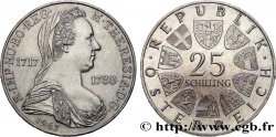 AUSTRIA 25 Schilling 250e anniversaire de l’impératrice Marie-Thérèse 1967  AU 