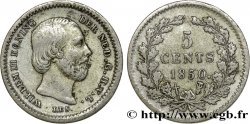 NETHERLANDS 5 Cents Guillaume III 1850 Utrecht