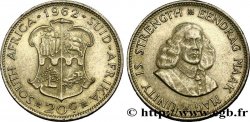 SüDAFRIKA 20 Cents armes / Jan Van Riebeeck 1962 Pretoria VZ 
