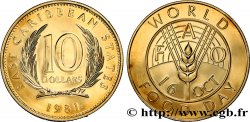 OSTKARIBISCHER STAATEN 10 Dollars FAO Journée Mondiale de l’Alimentation 1981  ST 
