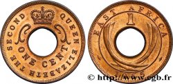 BRITISCH-OSTAFRIKA 1 Cent frappe au nom d’Elisabeth II 1955 Heaton