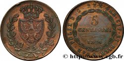 ITALIE - ROYAUME DE SARDAIGNE 5 Centesimi Royaume de Sardaigne type au “P” 1826 Gênes TTB+ 