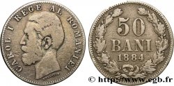 ROUMANIE 50 Bani Charles Ier 1884  TB 
