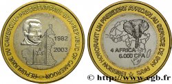 CAMERUN 6000 Francs Président Paul Biya 2003 