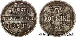 ALLEMAGNE 3 Kopecks Monnaie d’occupation du commandement supérieur du front Est 1916 Berlin
