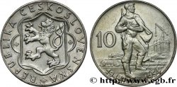 TCHÉCOSLOVAQUIE 10 Korun 10e anniversaire du soulèvement slovaque 1954  SUP 