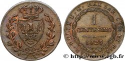 ITALIE - ROYAUME DE SARDAIGNE 1 Centesimo Charles Félix “L” 1826 Turin TTB+ 