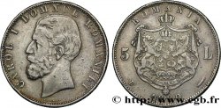 ROUMANIE 5 Lei Charles Ier 1880 Bucarest TTB/SUP 