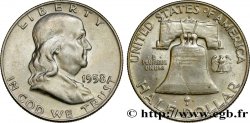 ÉTATS-UNIS D&nbsp;AMÉRIQUE 1/2 Dollar Benjamin Franklin 1958 Denver SUP 