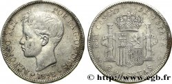 SPAGNA 5 Pesetas Alphonse XIII 3e type 1898 Madrid q.BB 