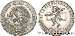 MESSICO 25 Pesos Jeux Olympiques de Mexico 1968 Mexico