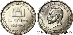 LITHUANIA 10 Litu 20e anniversaire de la république 1938 