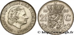 NETHERLANDS 2 1/2 Gulden Juliana 1966 Utrecht AU 