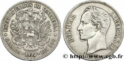 VENEZUELA 5 Bolivares Simon Bolivar 1924 Philadelphie TTB 