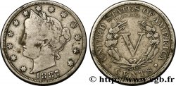 ESTADOS UNIDOS DE AMÉRICA 5 Cents “Liberté” 1887 Philadelphie