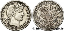 ÉTATS-UNIS D&nbsp;AMÉRIQUE 1/4 Dollar Barber 1916 Denver - D