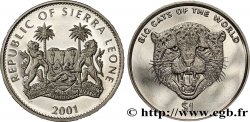 SIERRA LEONE 1 Dollar Proof Cheetah 2001 