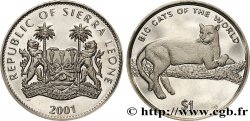 SIERRA LEONA 1 Dollar Proof panthère noire 2001 