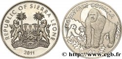 SIERRA LEONA 1 Dollar Proof Gorille des montagnes 2011 