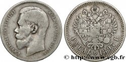 RUSSIE 1 Rouble Nicolas II 1897 Bruxelles TB/TB+ 