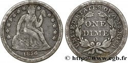 ESTADOS UNIDOS DE AMÉRICA 1 Dime (10 Cents) Liberté assise 1856 Nouvelle-Orléans