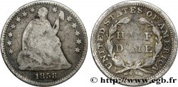 UNITED STATES OF AMERICA 1/2 Dime (5 Cents) Liberté assise 1858 Philadelphie