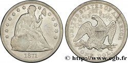ÉTATS-UNIS D AMÉRIQUE 1 Dollar Seated Liberty 1871 Philadelphie