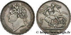 UNITED KINGDOM 1 Crown Georges IV variété “SECUNDO” 1821 