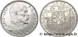TCHÉCOSLOVAQUIE 20 Korun Mort du Président Thomas Masaryk 1937  SUP 