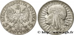POLAND 5 Zlotych Reine Jadwiga 1934 Varsovie VF 
