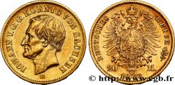 ALLEMAGNE - SAXE 20 Mark Jean 1873 Dresde TTB+ 