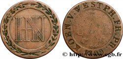 DEUTSCHLAND - KöNIGREICH WESTPHALEN 5 Centimes monogramme de Jérôme Napoléon 1809 